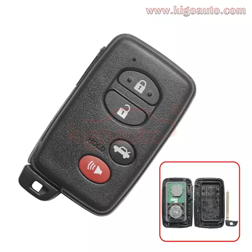 FCC HYQ14AAB smart key 315MHZ 4 button for 2007-2013 Toyota Avalon Camry Corolla  P/N 89904-06130(E board 271451-3370)