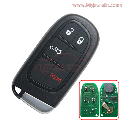 FCC GQ4-54T Smart key 4 button 434Mhz 4A chip for Jeep Cherokee 2014 2015 2016 2017 2018