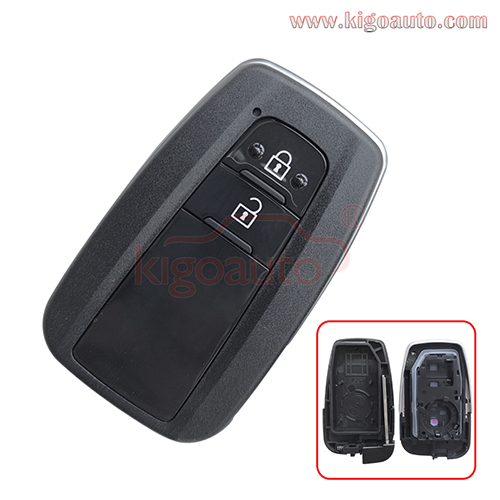 FCC B2U2K2R Smart key case 2 button for Toyota Corolla 2018-2022 PN 8990H-02050