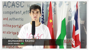 ACASC Study in China - Muhammed Rashid from Saudi Arabia