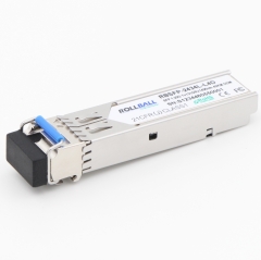 Rollball 1000BASE-BX BIDI SFP 1310nm-TX/1490nm-RX 40km 1.25Gbs SFP Transceiver DOM LC SMF Module 1.25 Gigabit