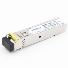 100BASE-BX BiDi SFP 1550nm-TX/1310nm-RX 20km DOM LC SMF Module Transceiver