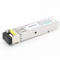 Rollball 100BASE-BX BiDi SFP 1490nm-TX/1310nm-RX 20km DOM LC SMF Module SFP Transceiver