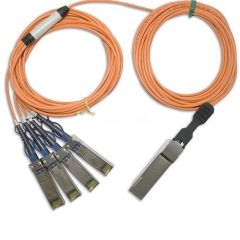 Rollball 3m (10ft) 40G QSFP+ to 4x10G SFP+ Active Optical Cable