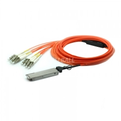 Rollball 30m (98ft) 40G QSFP+ to 4x10G SFP+ Active Optical Cable