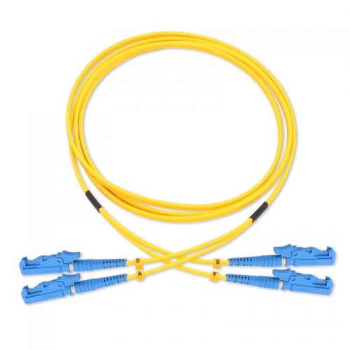 E2000/UPC-E2000/UPC Duplex OS2 9/125 SMF Fiber Patch Cable