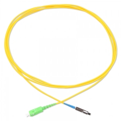 SC/APC-MU/UPC Simplex OS2 9/125 SMF Fiber Patch Cable