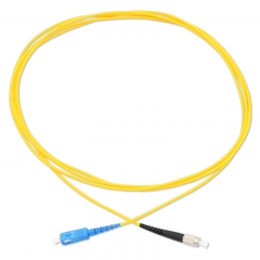 SC/UPC-FC/UPC Simplex OS2 9/125 SMF Fiber Optic Patch Cable