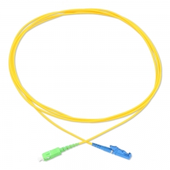 SC/APC-E2000/UPC Simplex OS2 9/125 SMF Fiber Patch Cable