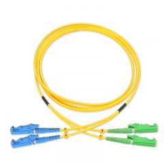 E2000/UPC-E2000/APC Duplex OS2 9/125 SMF Fiber Patch Cable