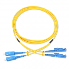 SC/UPC-E2000/UPC Duplex OS2 9/125 SMF Fiber Patch Cable