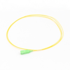 SC-APC Simplex OS2 9/125 Single-mode Fiber Optic Pigtail - 0.9mm PVC/LSZH