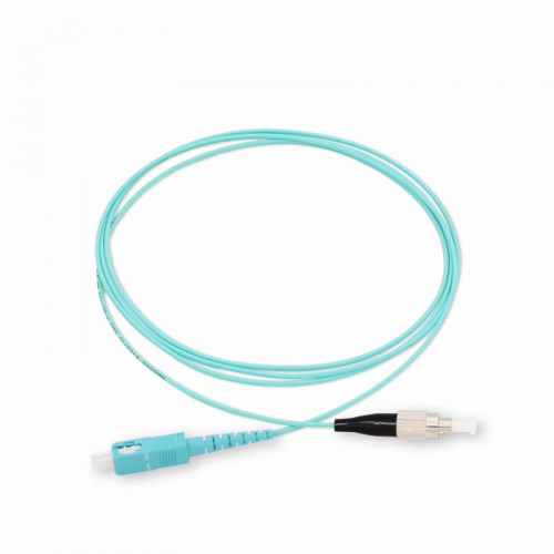 SC/UPC-FC/UPC Simplex OM3 50/125 Multi-mode Fiber Patch Cable