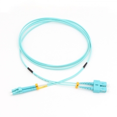 LC/UPC-SC/UPC Duplex OM3 50/125 Multi-mode Fiber Patch Cable