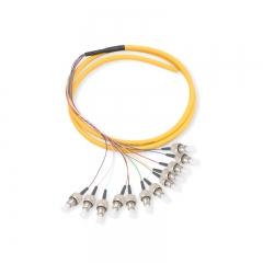 12-fiber FC/UPC OS2 9/125 Single-mode Bunch Fiber Optic Pigtail