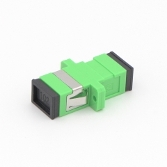 SC/APC to SC/APC Simplex Single-mode Plastic Fiber Optic Adapter