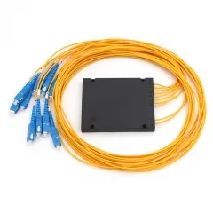 2x8 Fiber optical PLC Splitter, ABS box type splitter, 2.0mm