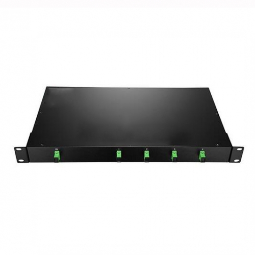 1x4 Rack Mounted PLC Splitter, 1U Rack mount PLC Fiber Splitter, SC/APC