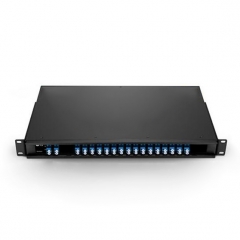 16 Channels C21-C36 Dual Fiber DWDM Mux Demux, 1U Rack Mount Module, EXP+Monitor port optional, Duplex LC/UPC