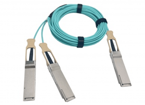 Rollball 200G QSFP56 to 2x100G QSFP56 Breakout Active Optical Cable (AOC) Cable 2m