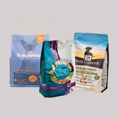 Matt Flat Bottom pouches for Pet Food Packaging