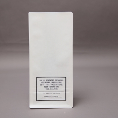 Bolsa de café de fondo plano 100% compostable personalizada