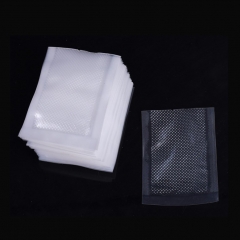 Three side sealed embossed vacuum food packaging bag