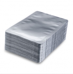 High temperature barrier aluminum foil retort 3 side sealed food pouch