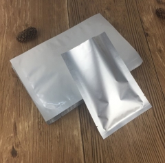 Poche alimentaire scellée à 3 côtés en papier d'aluminium à barrière haute température