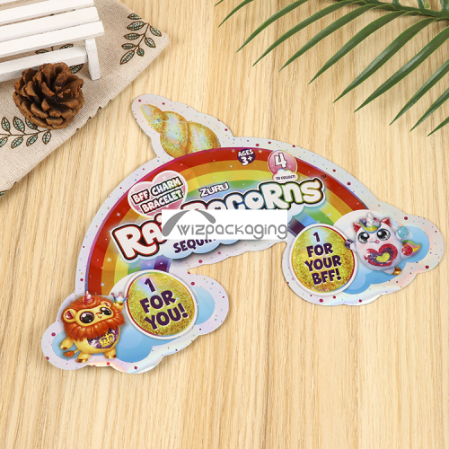 Customized rainbow shape snack food packaging shaped pouch bag