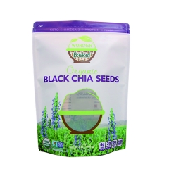 Embalagem de sementes personalizadas, bolsa ziplock com janela