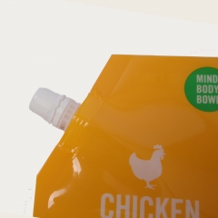 Pochette de bec de bouillon d'os de poulet pour aliments pour animaux de compagnie personnalisé