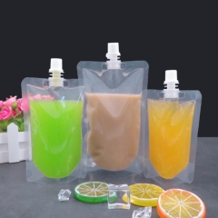 Transparent Beverage Packaging Spout Bag