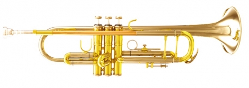 Bb Trumpet Lacquer Brass Body with ABS case music instruments online supply