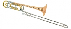 High Grade Bb/F Tenor Trombones Gold brass Bell Mu...