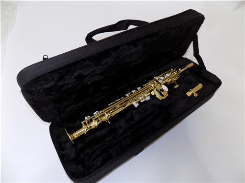 Eb One-piece Sopranino Saxophone Yellow Brass Body With Foambody case Musical instruments Wholesale Online shop
