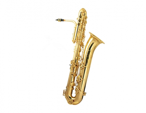 Bb Bass Saxophone Brass Body with wood Case Musical instruments Online sale Factories