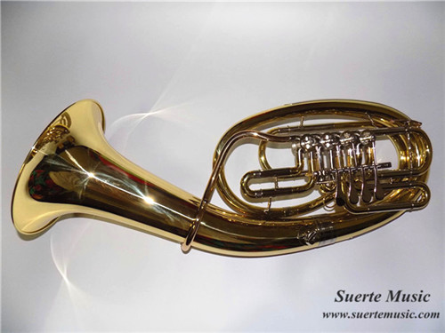 High Grade Bb Baritone Horn Four Rotary Valves Brass instruments with Mouthpiece and Case Online aliexpress shop