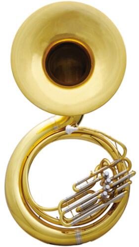Brass Sousaphone Bb Pitch Bell Size 660mm (25.98 inch) with Mouthpiece and Wood Case Brass Instruments Chinese Online Supplier
