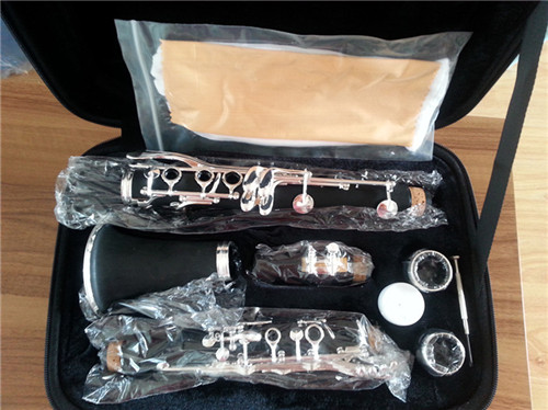 High Quality ABS Clarinet Silver plated W/Case Woodwind Musical Instruments for sale