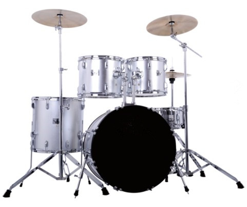 Silver Color 5-pieces PVC Drum Sets for sale