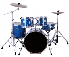 5 Pieces Drum sets Blue Painting Birch Shell Drums...