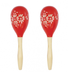 Maracas 27.5*8cm Wooden Material Hand Painted Perc...