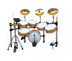 High Grade Wood Electronic Drum Kit Percussion Musical instruments online supply