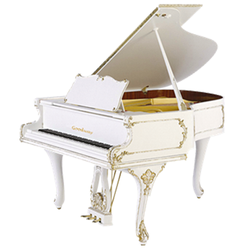 White Matte Grand Piano 1660mm*1500mm*1050mm Musical Instruments supply