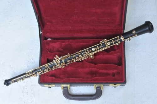 Professional Semi-Auto C key Ebony Oboe with wood case for show Musical instruments for sale