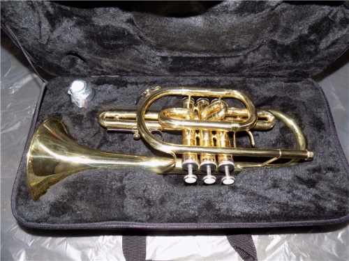 Bb Brass Cornet with Hard Case China Musical instruments online shop