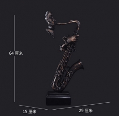 Saxophone Music Decoration Resin Material Holiday Gift Interior Decoration