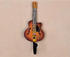 Guitar Clothes Hook Decoration Resin Material Hand Painting Holiday Gift Interior Decoration