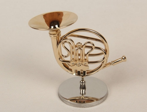 Mini French Horn Mould 10cm Mini Musical Instruments Holiday Gift